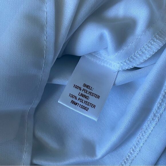 Disney Princess Line White and Blue Floral Maxi Overlay Romper Size L - Picture 12 of 13